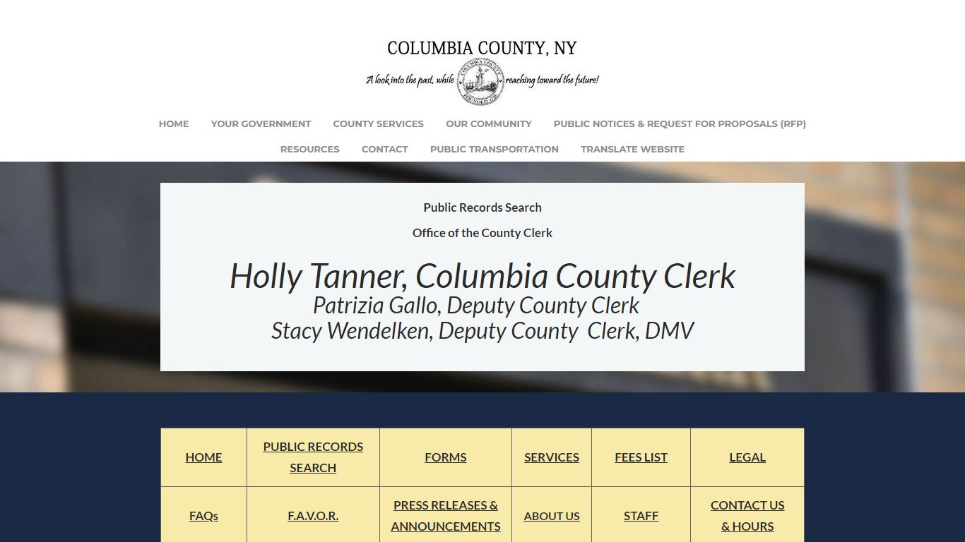 Clerk_PublicRecordsSearch - COLUMBIA COUNTY, NY